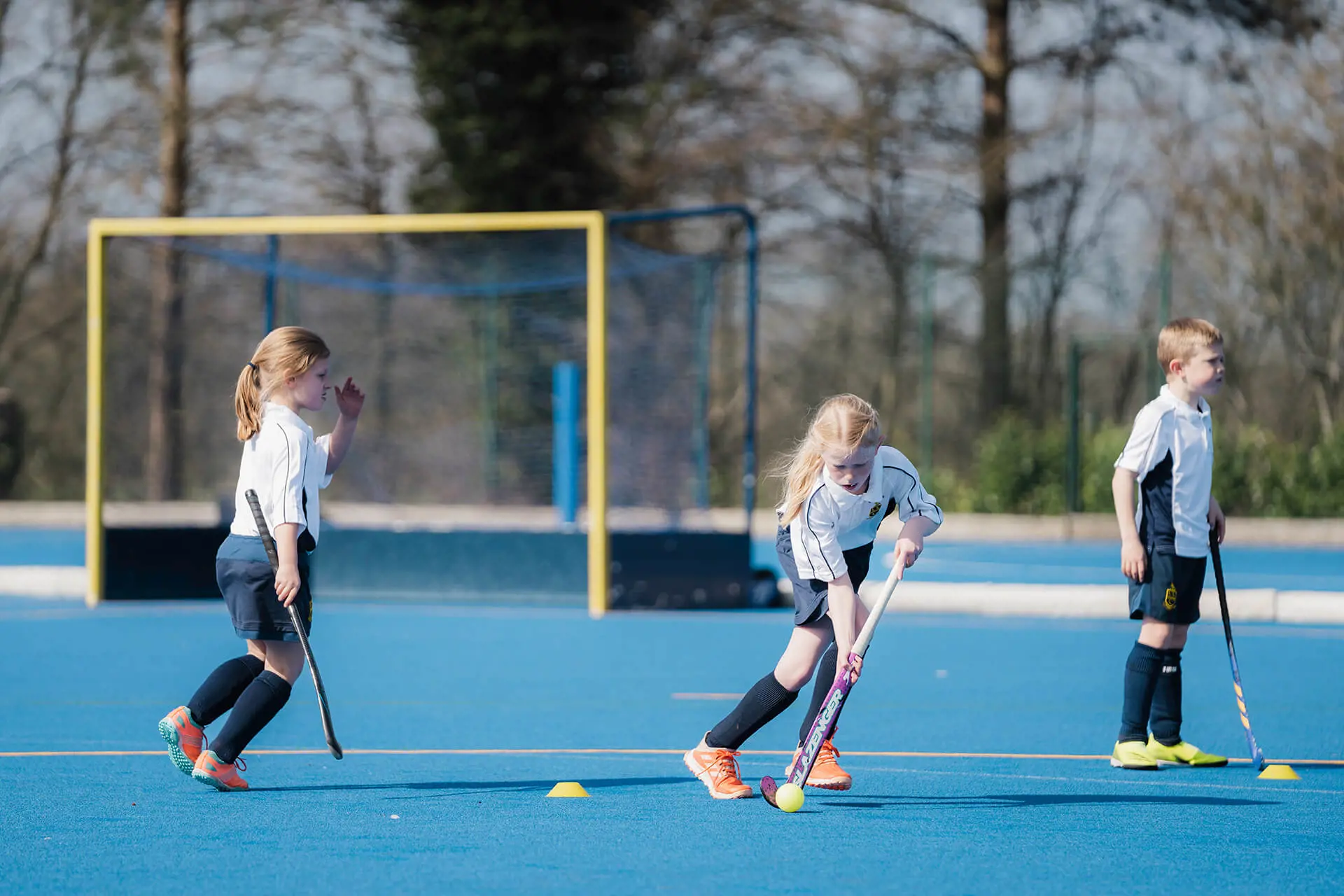 Repton Prep School pupils playing hockey