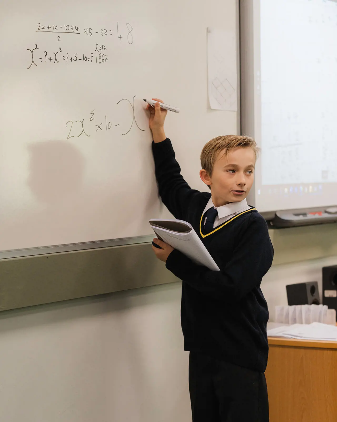 Repton Prep School pupil in class